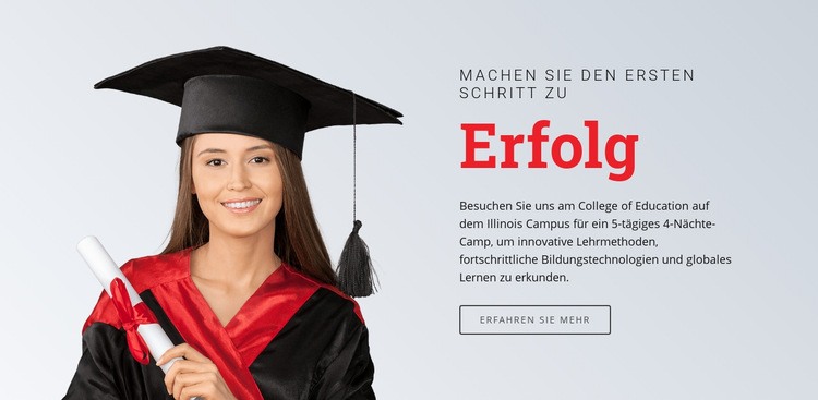 Lernen für den Erfolg Website design