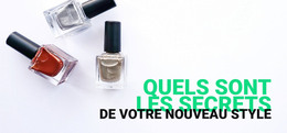 Page De Destination Pour Secrets Pour Un Nouveau Style