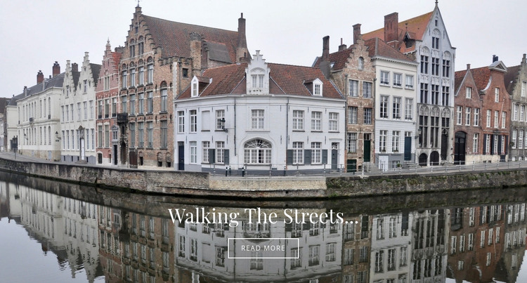  European walking tours Homepage Design