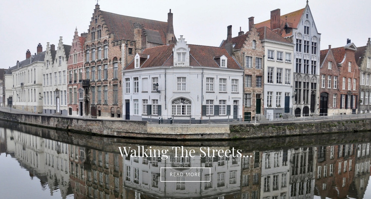  European walking tours One Page Template