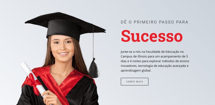 Aprendendo para o sucesso Design do site