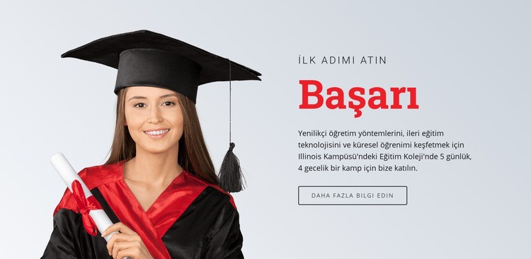 Başarı için öğrenmek HTML5 Şablonu