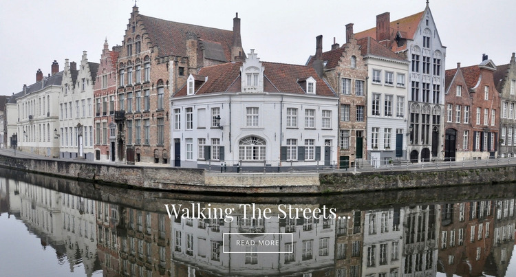  European walking tours Website Mockup