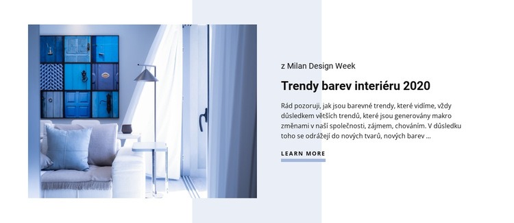 Trendy barev interiéru Webový design