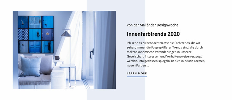 Farbtrends im Innenraum Joomla Vorlage