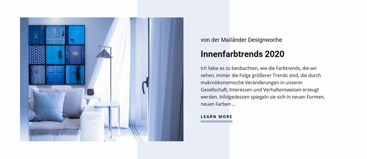 Farbtrends im Innenraum Website design