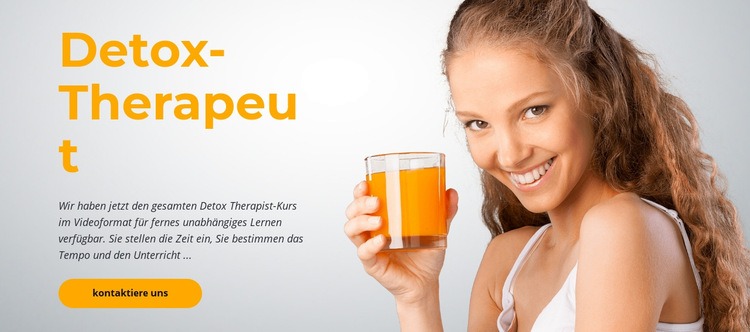 Detox Diät-Therapeut Website-Modell