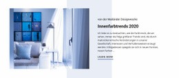 Premium-Landingpage Für Farbtrends Im Innenraum