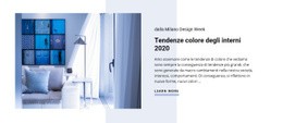 Progettista Di Siti Web Per Tendenze Dei Colori Degli Interni