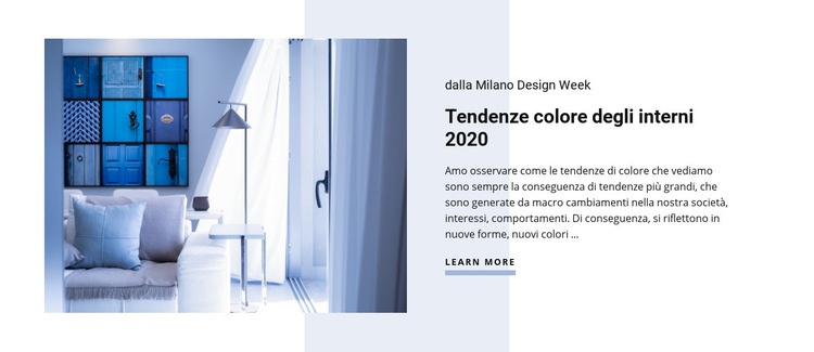 Tendenze dei colori degli interni Costruttore di siti web HTML