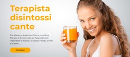 Terapista Dietetico Disintossicante Modello HTML CSS Semplice
