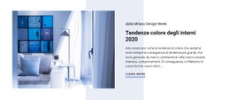 Tendenze Dei Colori Degli Interni - Modello Bootstrap Di Una Pagina