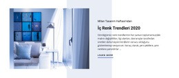 İç Mekan Renk Trendleri - Bir Sayfalık Önyükleme Şablonu