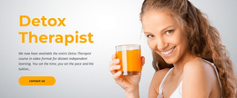 Detox Diet Therapist - Web Page Design For Inspiration