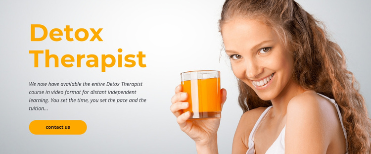 Detox diet therapist  Website Template