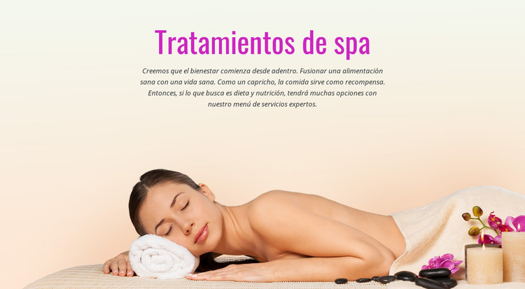 Tratamiento spa relax Plantilla Joomla