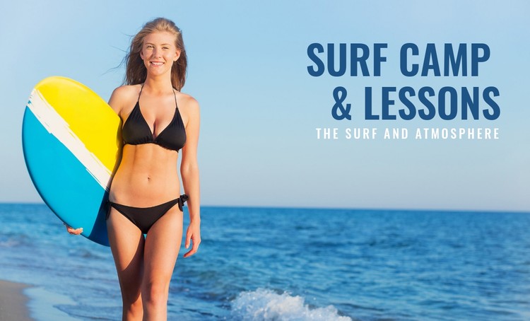 Surf camp and lessons  CSS Template