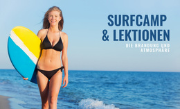 Surfcamp Und Unterricht – Exklusives WordPress-Theme
