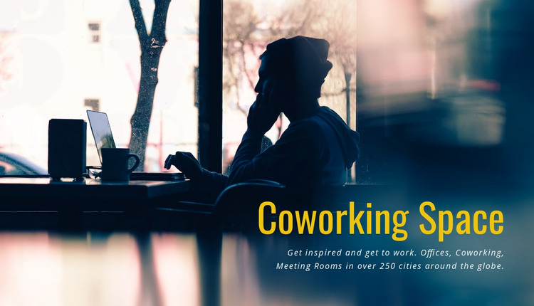 Coworking space Homepage Design