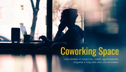 Coworking Tér Egyszerű CSS-Sablon