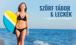 Szörf Tábor És Leckék - Webhelysablonok