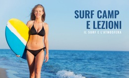 Generatore Di Siti Web Premium Per Surf Camp E Lezioni