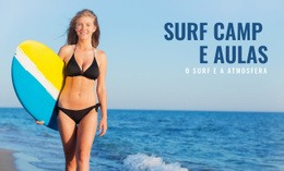 Surf Camp E Aulas - Página Inicial De Download Gratuito