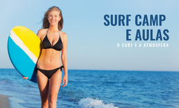 Surf Camp E Aulas - Tema WordPress Exclusivo