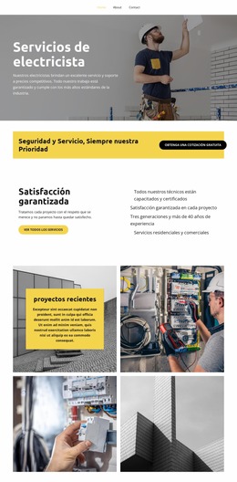 Plantilla Joomla Lista Para Usar Para Servicios De Electricista