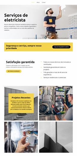 Serviços De Eletricista - HTML Ide