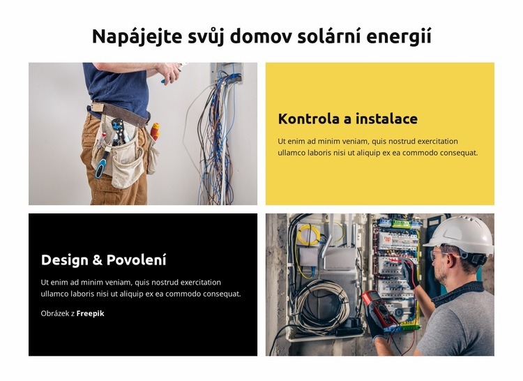 Bezpečnost a servis Šablona CSS