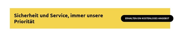 Immer unsere Priorität HTML-Vorlage