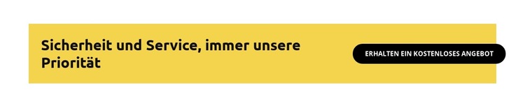 Immer unsere Priorität Website-Vorlage