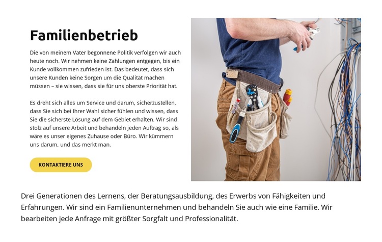 Wohn- und Gewerbedienstleistungen WordPress-Theme