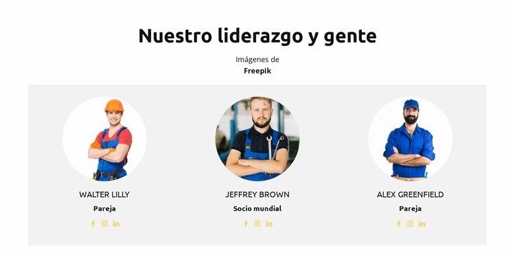 Todos nuestros técnicos Creador de sitios web HTML