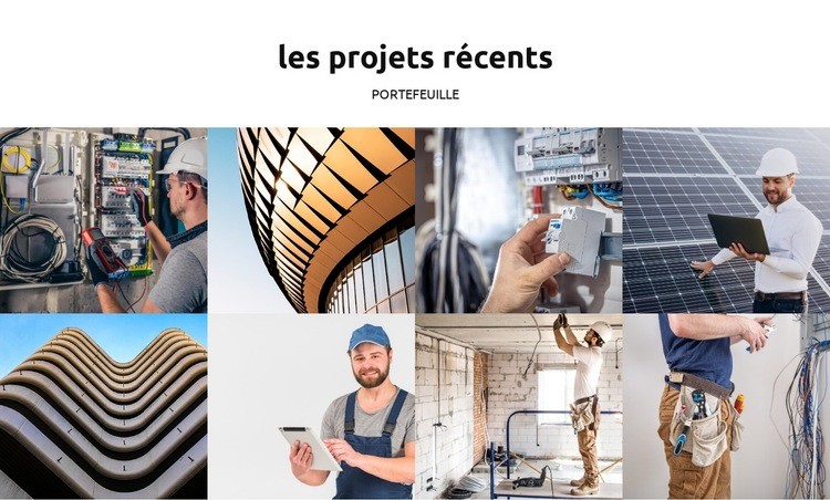 Normes de l'industrie Page de destination