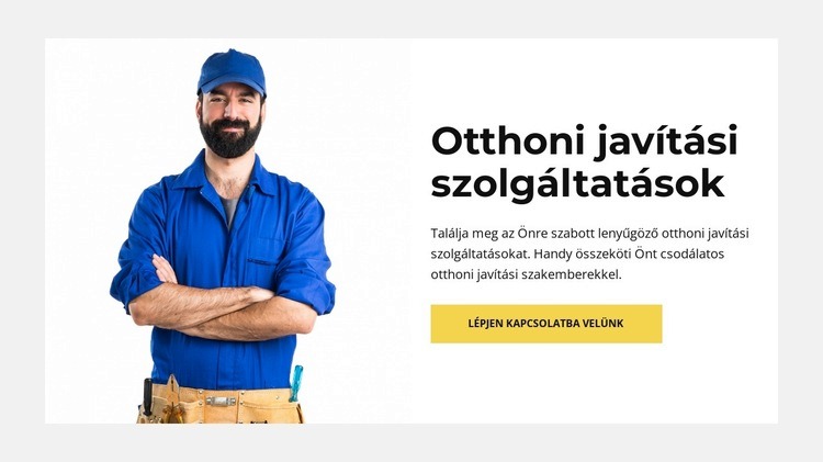 Elégedettség garantált Weboldal sablon