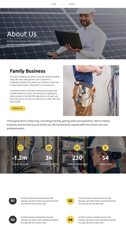 Outstanding Service - Multi-Purpose One Page Template