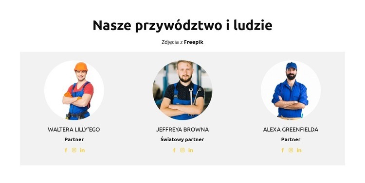 Wszyscy nasi technicy Szablony do tworzenia witryn internetowych