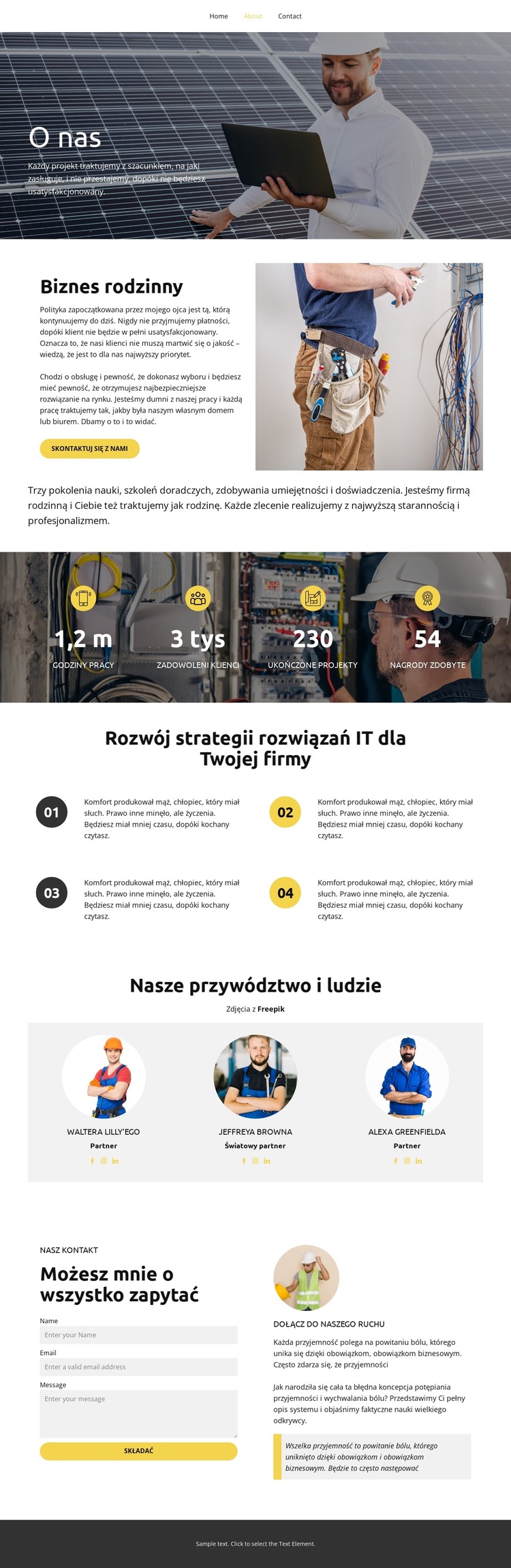 Wspaniała obsługa Szablon witryny sieci Web