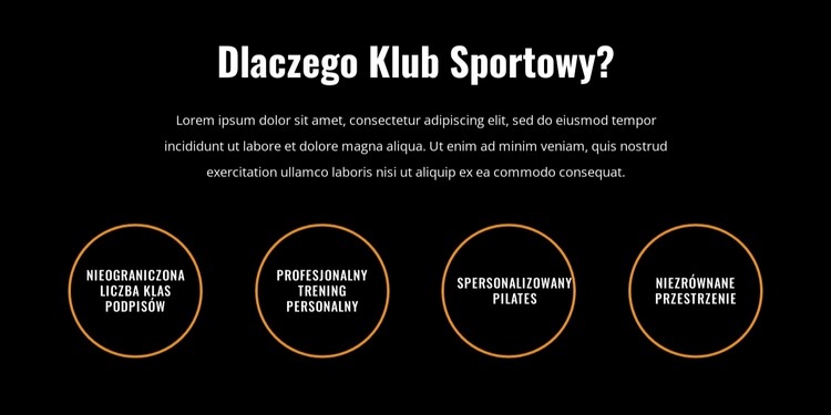 Siłownia premium w przystępnej cenie Szablon jednej strony