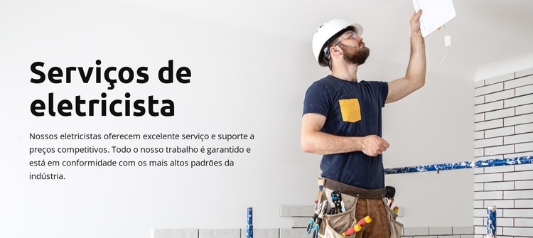 Garantido em todos os projetos Construtor de sites HTML