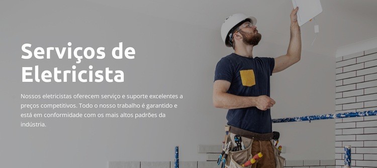 Garantido em todos os projetos Modelos de construtor de sites