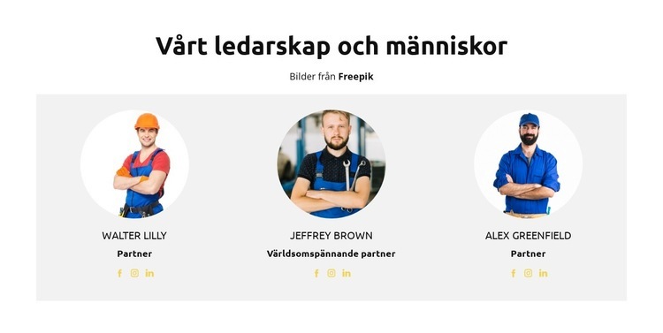 Alla våra tekniker HTML-mall