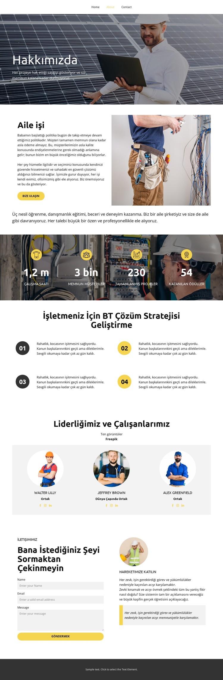 Üstün hizmet CSS Şablonu