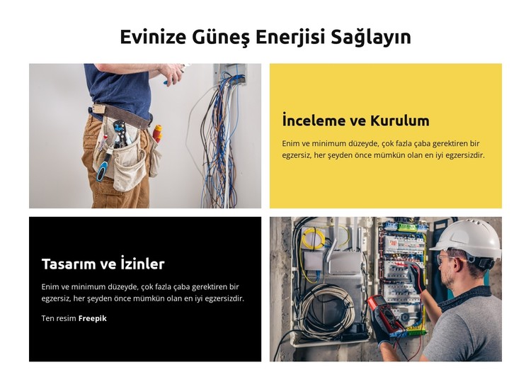 Güvenlik ve Servis CSS Şablonu