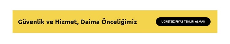 Her zaman Önceliğimiz HTML Şablonu