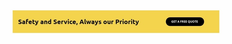 Always our Priority Website Mockup
