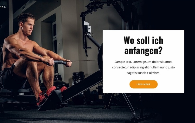 Buchen Sie und genießen Sie unsere Workouts HTML Website Builder