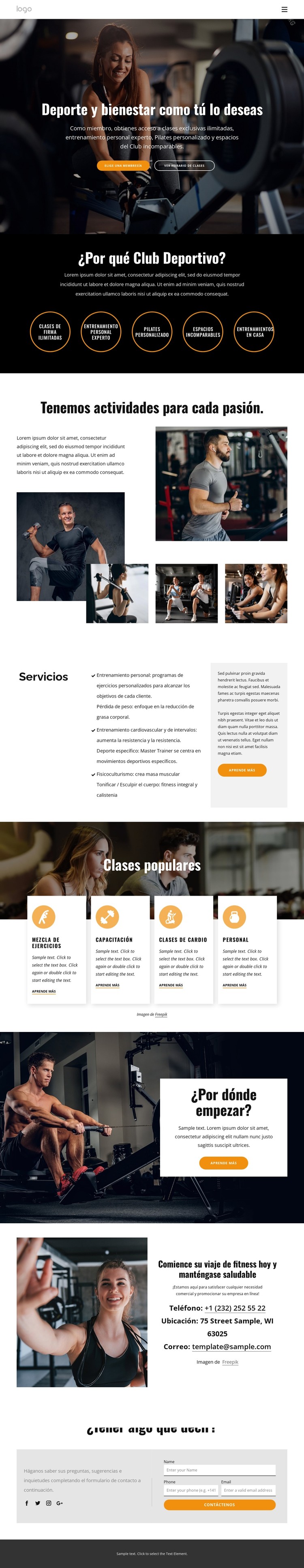 Encuentra tu estilo de vida saludable Plantilla CSS